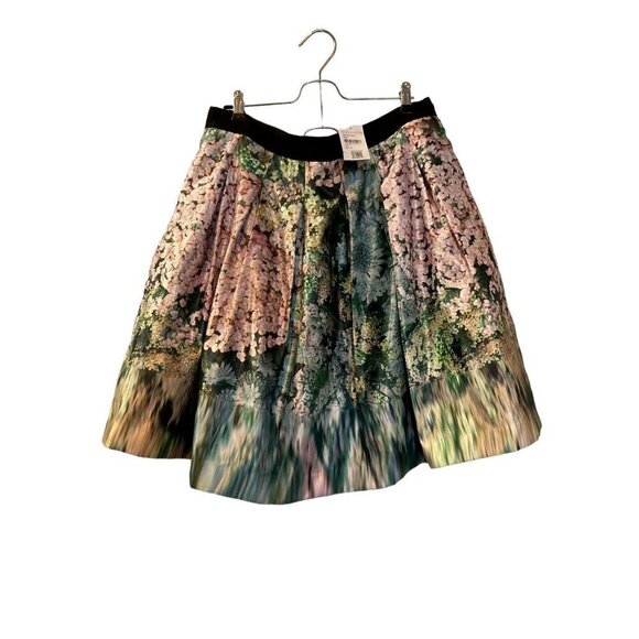 NWT Ted Baker London Ted Size 5/US 12 Ovald Glitch Floral Full Skirt - Picture 2 of 4